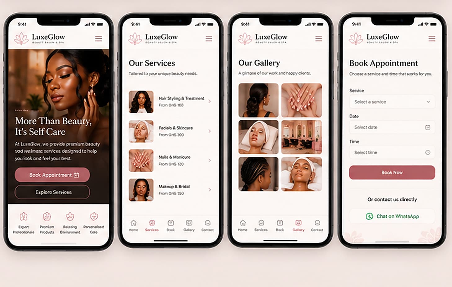 LuxeGlow Beauty Salon screen 4