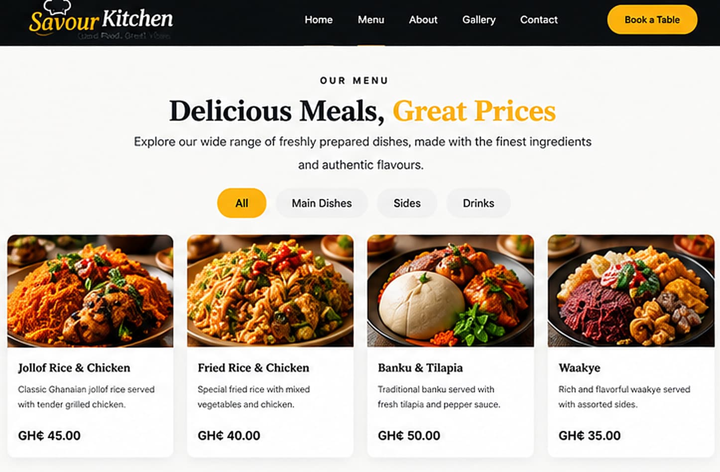 Savour Kitchen screen 2