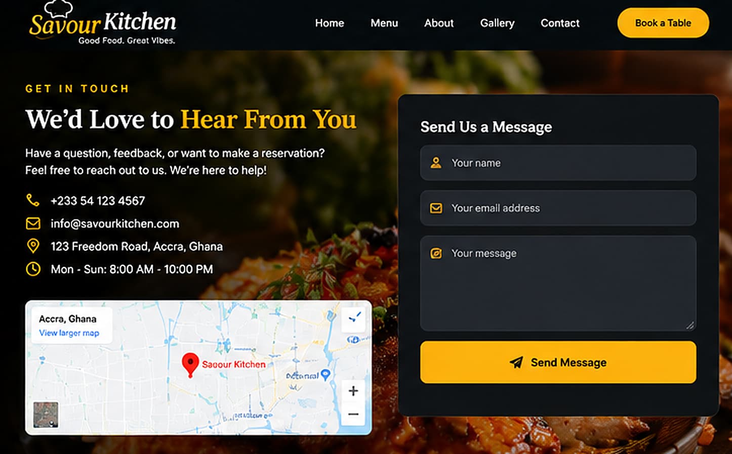 Savour Kitchen screen 4